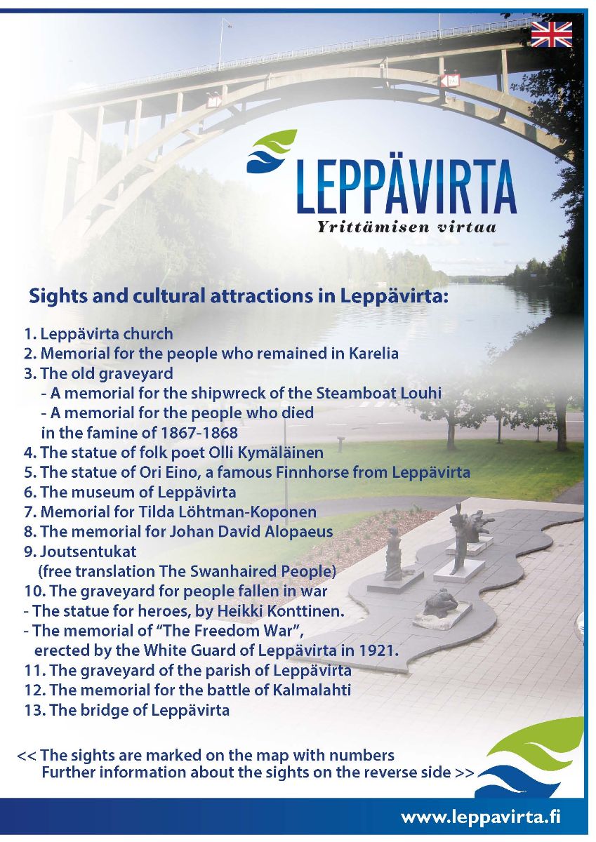 Cover image that opens Sights and cultural attractions in Leppävirta